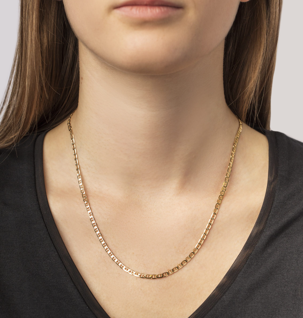 Flat Curb Chain Necklace