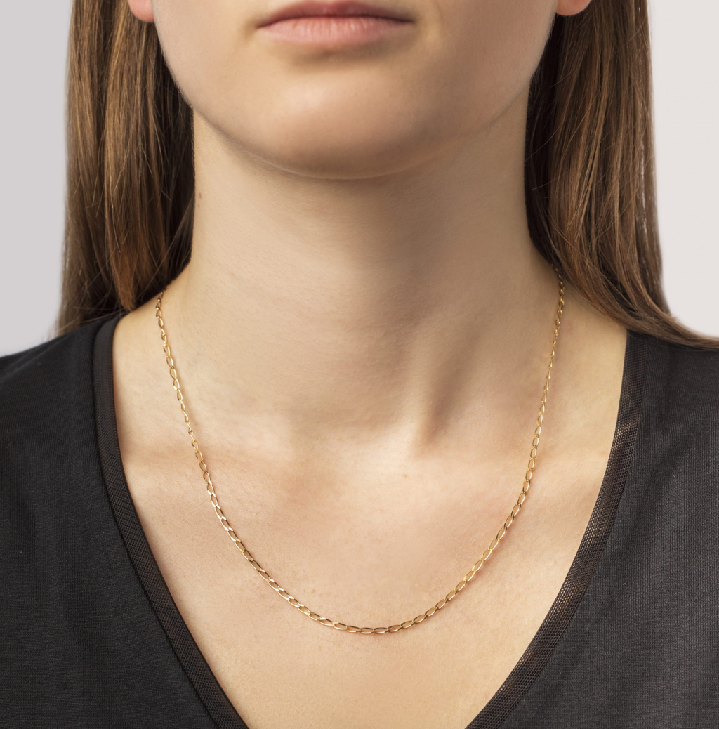 Classic Flat Curb Necklace