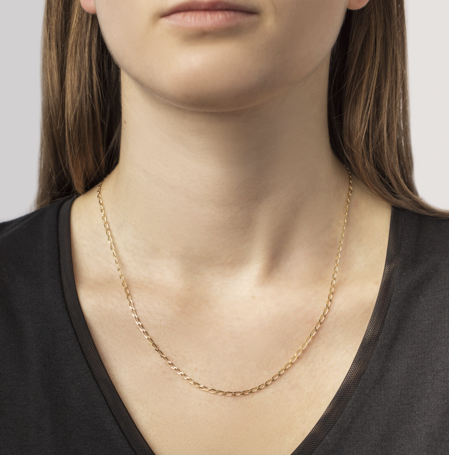 Classic Flat Curb Necklace